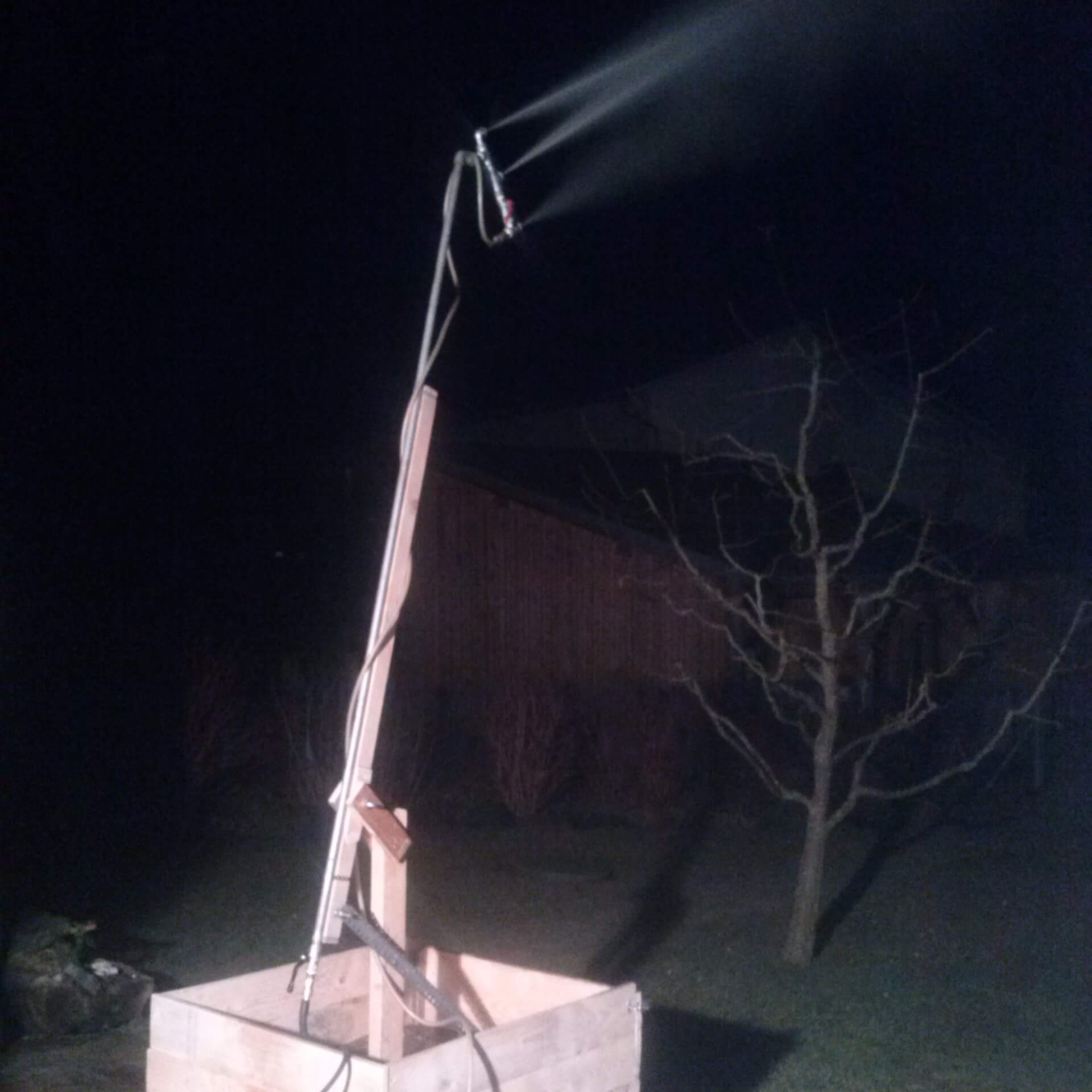 Erste selbstgebaute Schneilanze