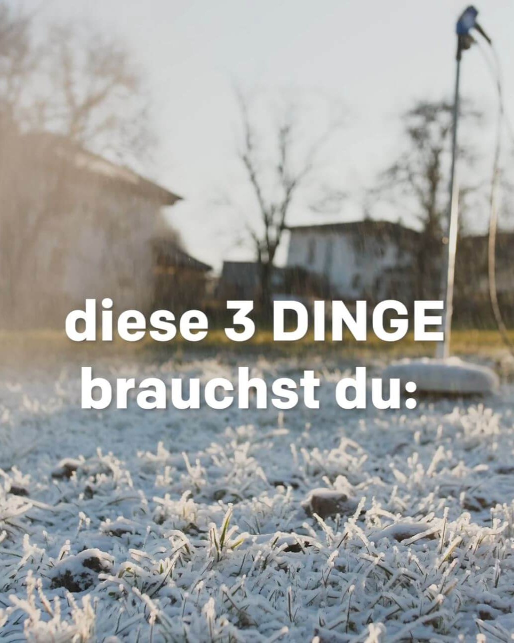 Diese drei Dinge brauchst du